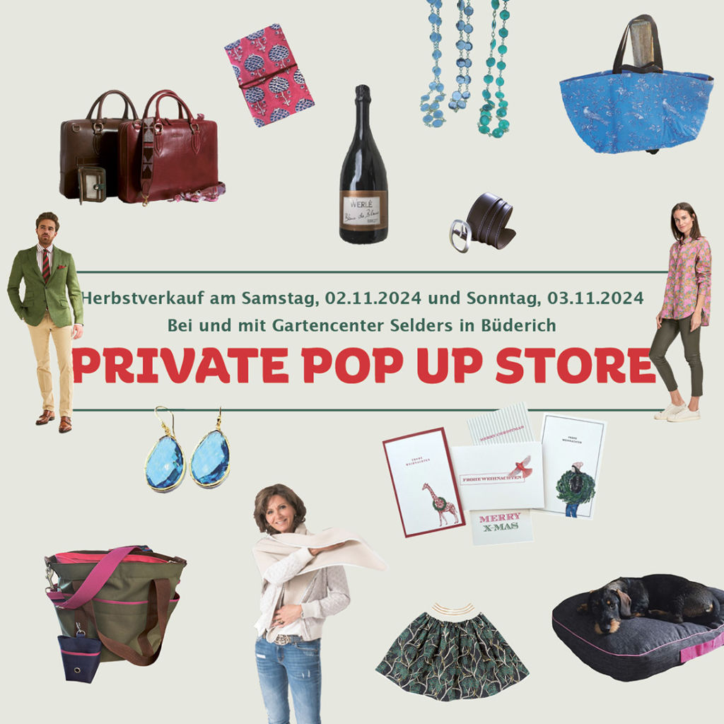 Pop-Up-Store in Meerbusch, 2. – 3. November 2024