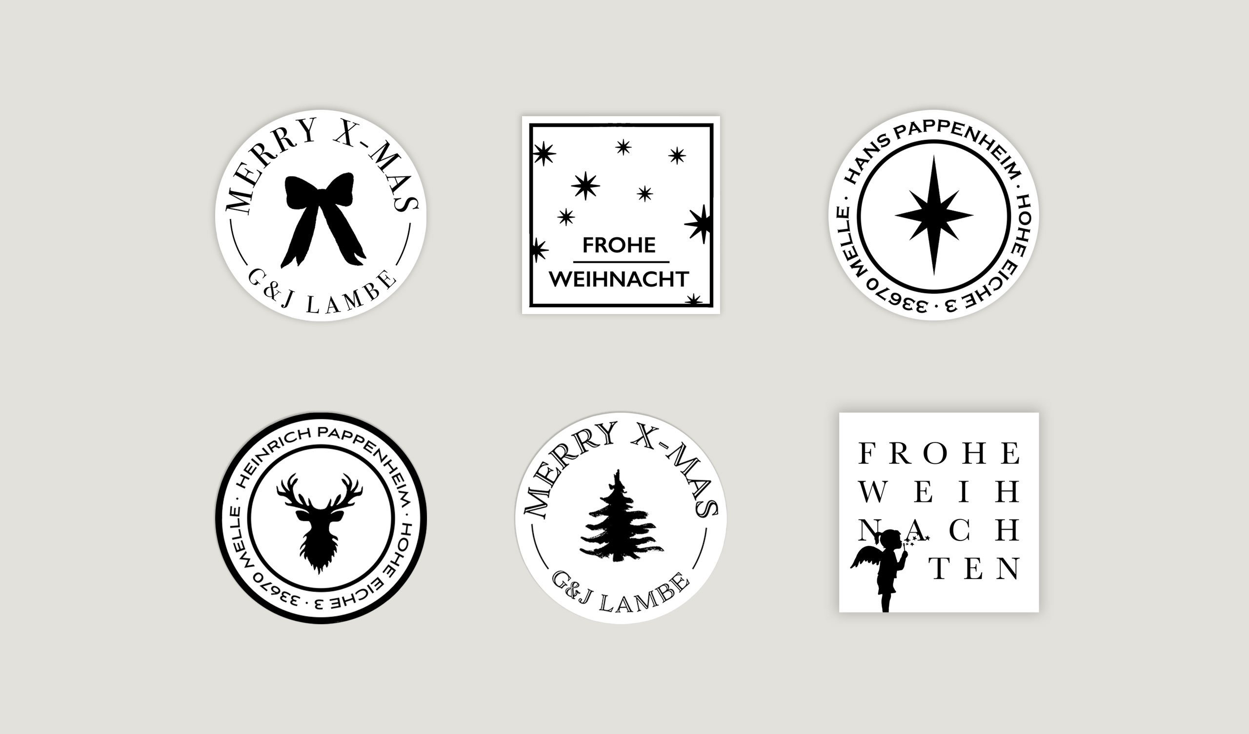 Exklusive Stempel für Weihnachten bestellen