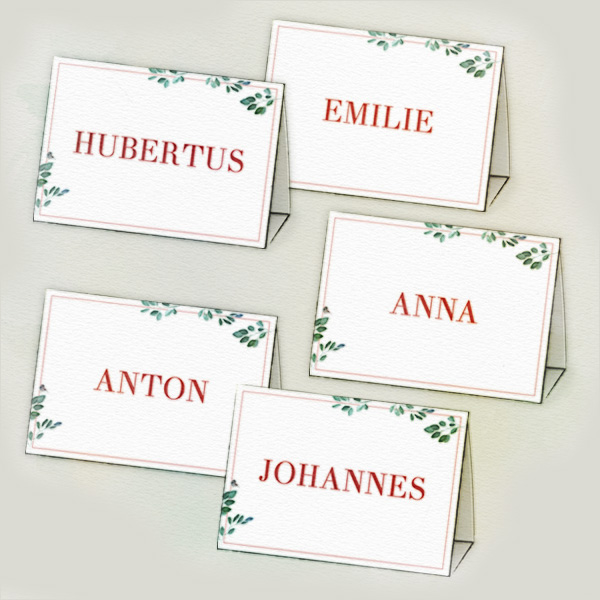 Unsere personalisierten Drucksachen