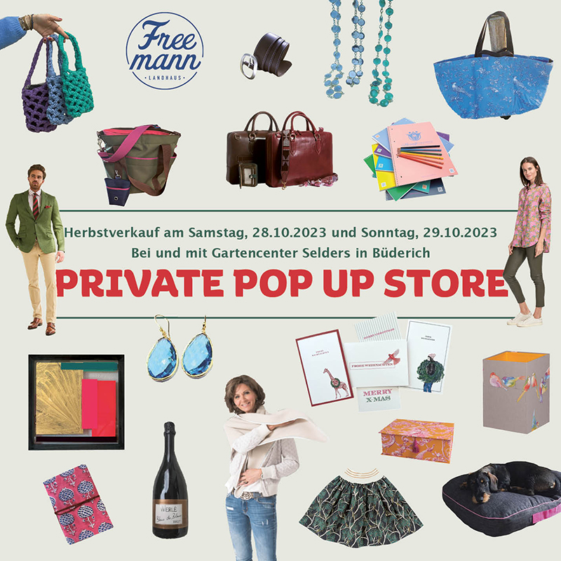 Pop-Up-Store in Meerbusch, 28.-29. Oktober 2023