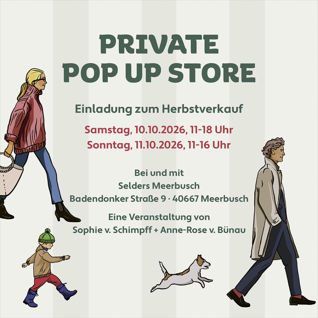 Pop-Up-Store in Meerbusch, 10. – 11. Oktober 2026